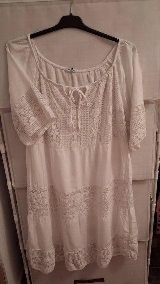 Vestido blanco ibicenco M/L