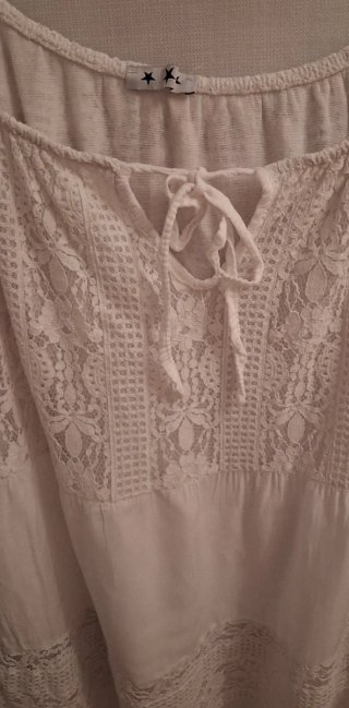 Vestido blanco ibicenco M/L