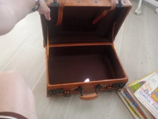Juego Maletas Cuero Vintage