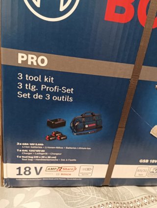 Kit 3 Herramientas Bosch PRO 18V todo de bateria