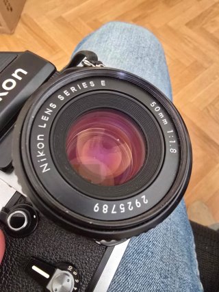 Nikon F2 AS (DP-12) Plata + Nikkor 50mm f/1.8