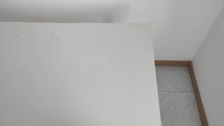 Mesa de escritorio blanca