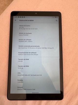 Tablet Lenovo Negra Multicolor