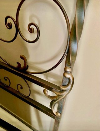 Letto antico ferro battuto
