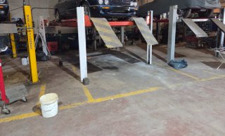 Elevador taller de 4 columnas