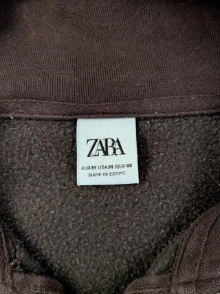 Zara Quarterzip Marrón