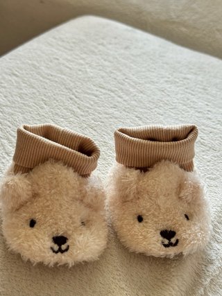 Pantuflas bebé oso peluche