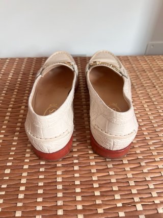 Mocasines Tod's Piel Cocodrilo Beige Talla 38