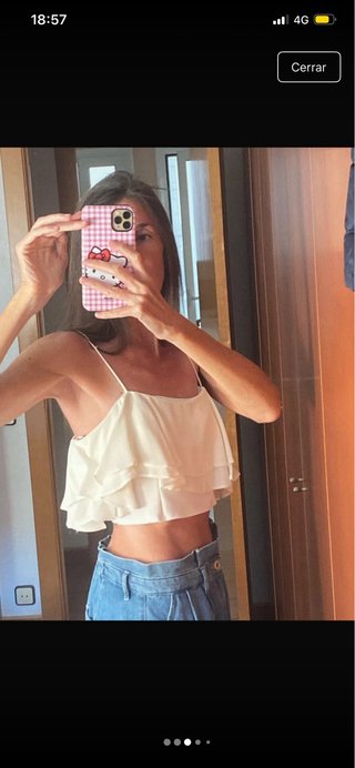 Top volantes Zara Talla M
