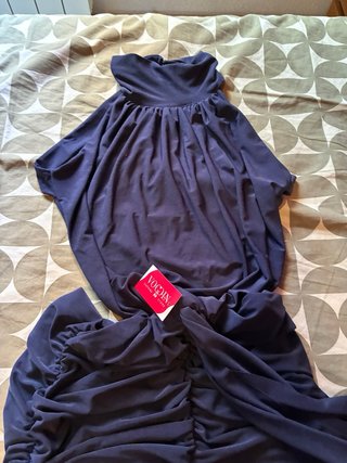 Vestido de fiesta azul talla única