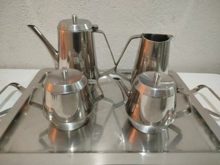 Juego de café clásico de metal