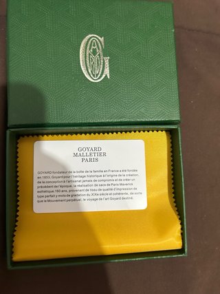 Tarjetero Goyard Verde