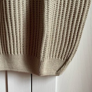 Gilet maglia artigianale beige