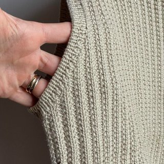 Gilet maglia artigianale beige