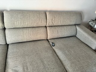 Sofá modular gris de poliester VENTA EN PERSONA