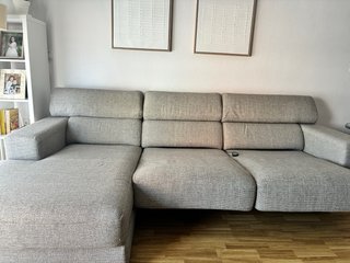 Sofá modular gris de poliester VENTA EN PERSONA