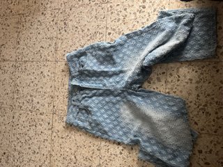 Pantalones vaqueros florales XS
