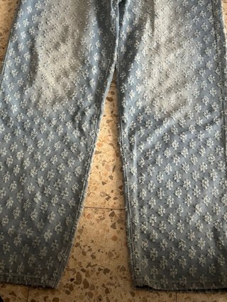 Pantalones vaqueros florales XS