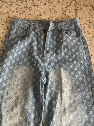 Pantalones vaqueros florales XS