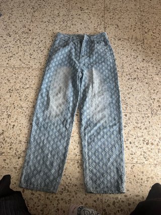 Pantalones vaqueros florales XS