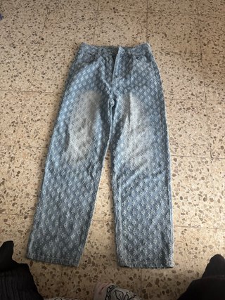 Pantalones vaqueros florales XS