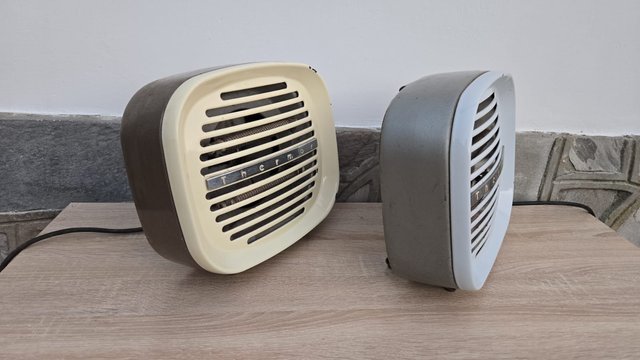 Radiadores calefactores Thermor Beige y Azul 1000w
