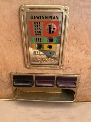Slot a rulli rotanti Rotamint anni 50/60 Germania