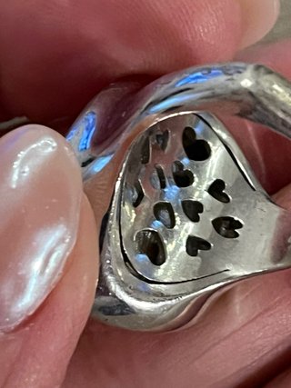 Anello Argento 925 Placcato Platino