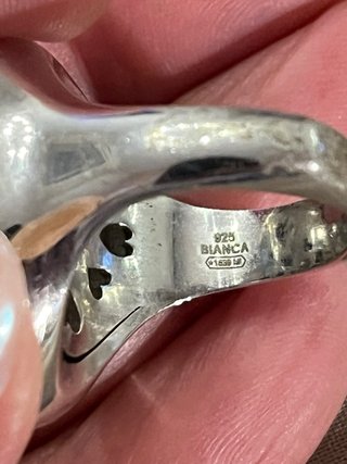 Anello Argento 925 Placcato Platino