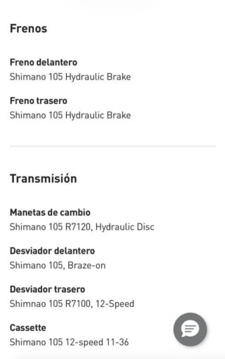 Bicicleta Specialized Carretera Roja