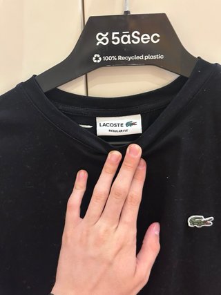 Camiseta Lacoste Negra