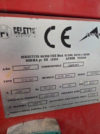 Cabina de pintura Celette