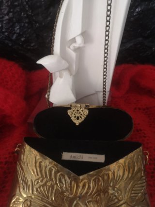 Bolso de mano Amity dorado vintage