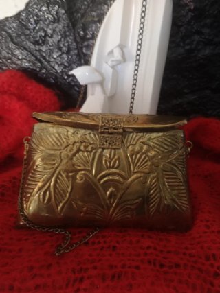 Bolso de mano Amity dorado vintage