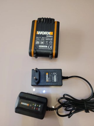 Cargador y batería  worx
