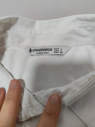 Camisa blanca lisa