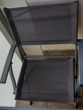 Mesa y 2 sillas terraza cristal
