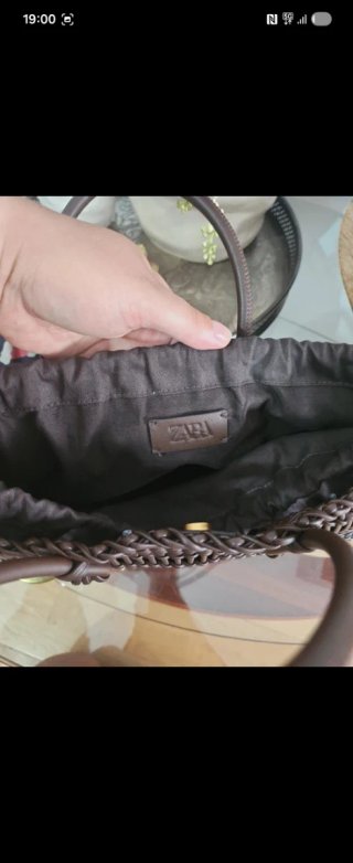 Bolso de mano Zara tejido