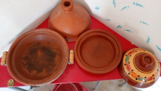 Juego de 2 Tajines de Barro
