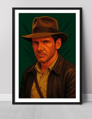 Cuadro INDIANA JONES - Harrison Ford A3