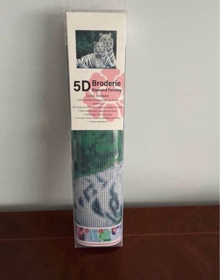 Pintura Diamante 5D Tigres Blancos