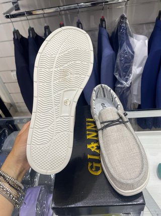 Scarpe Gianni Uomo Beige Tg 41 Nuove