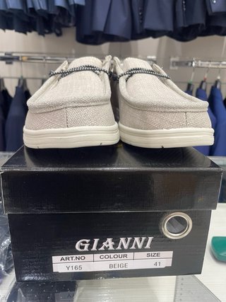 Scarpe Gianni Uomo Beige Tg 41 Nuove