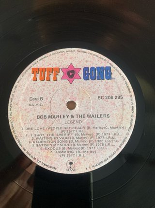 Vinilo Bob Marley Legend Tuff Gong