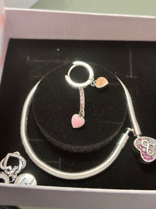 Pendientes Corazón Plata 925 Rosa