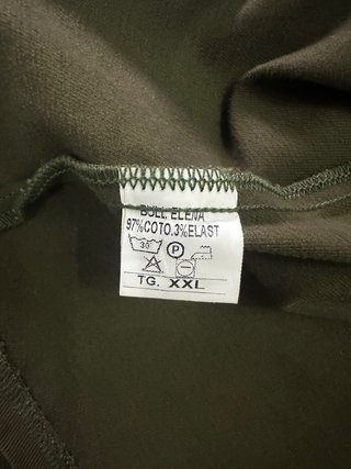 Camicia uomo verde oliva taglia XXL