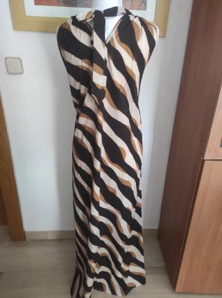 Vestido largo estampado