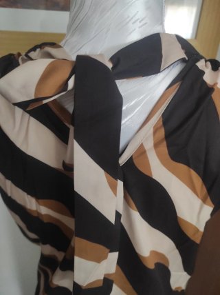 Vestido largo estampado