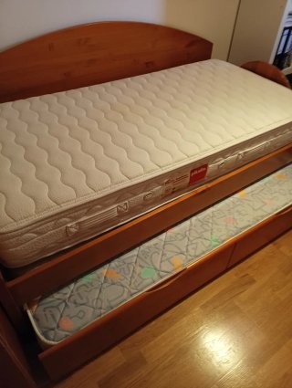 Cama nido 90x180 con 2 colchones Pikolin y Donali