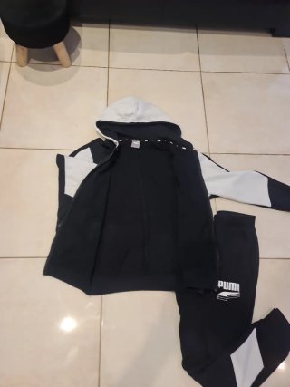 Conjunto Deportivo Puma Negro y Blanco